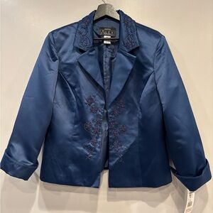 Vintage Alex Evenings Blazer SZ 16 Petite Embellished Hong Kong Wedding